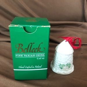 Belleek church bell ornament